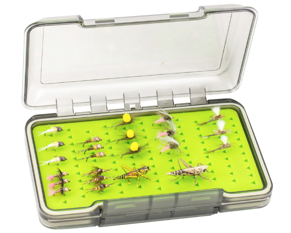 Traun River double-sided silicone fly box