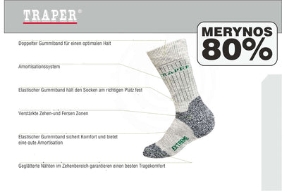 Traper Extreme Grey Watsocken