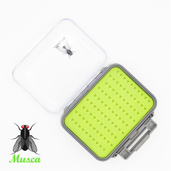 Musca Fly Box Clear Waterproof Silicone Fly Box