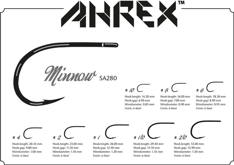 AHREX SA 280 Minnow Haken