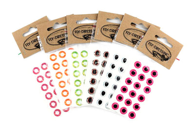 Flydressing Bauers Epoxy Fluo 3D Eyes 11mm