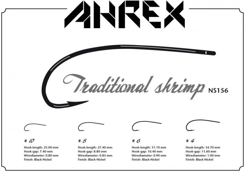 AHREX NS156 Traditional Shrimp Haken