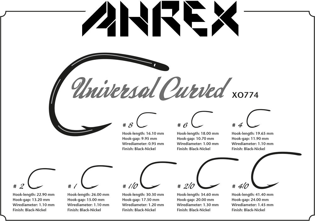 AHREX XO 774 Universal Curved Hook