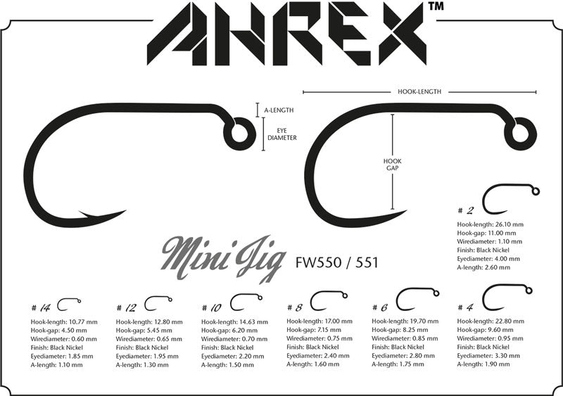 AHREX FW 550 Mini Jig Haken