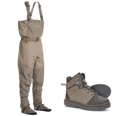 Vision wader set + wading shoes Koski rubber sole