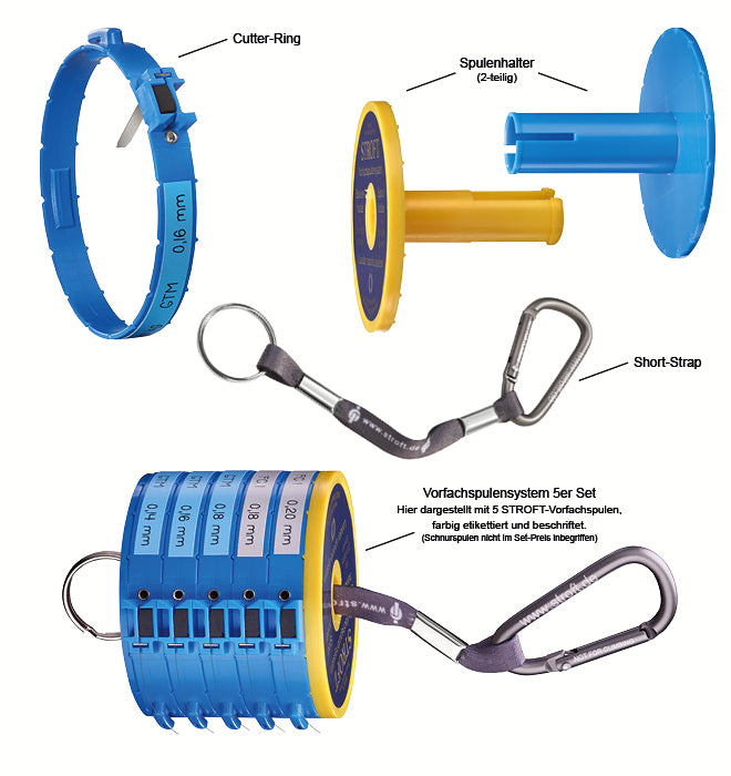 STROFT - Vorfachspulensystem- 5er Set