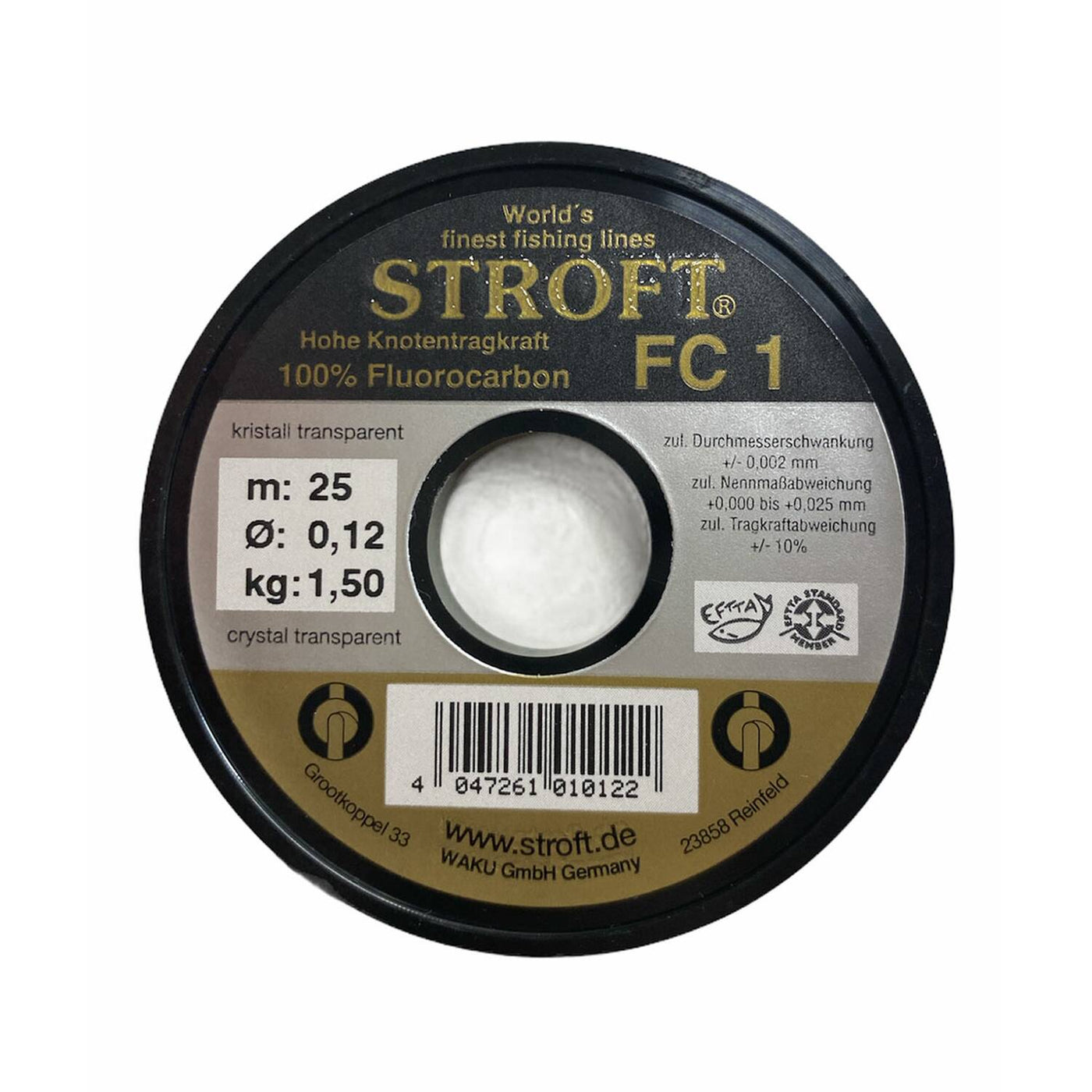 Stroft FC 1 Fluorocarbon Tippet 25m spool